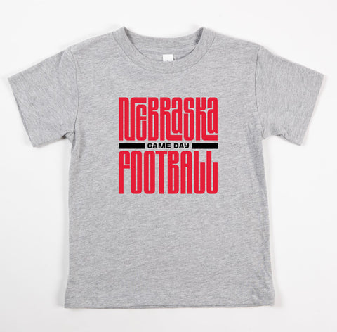 NE football- toddler grey tee