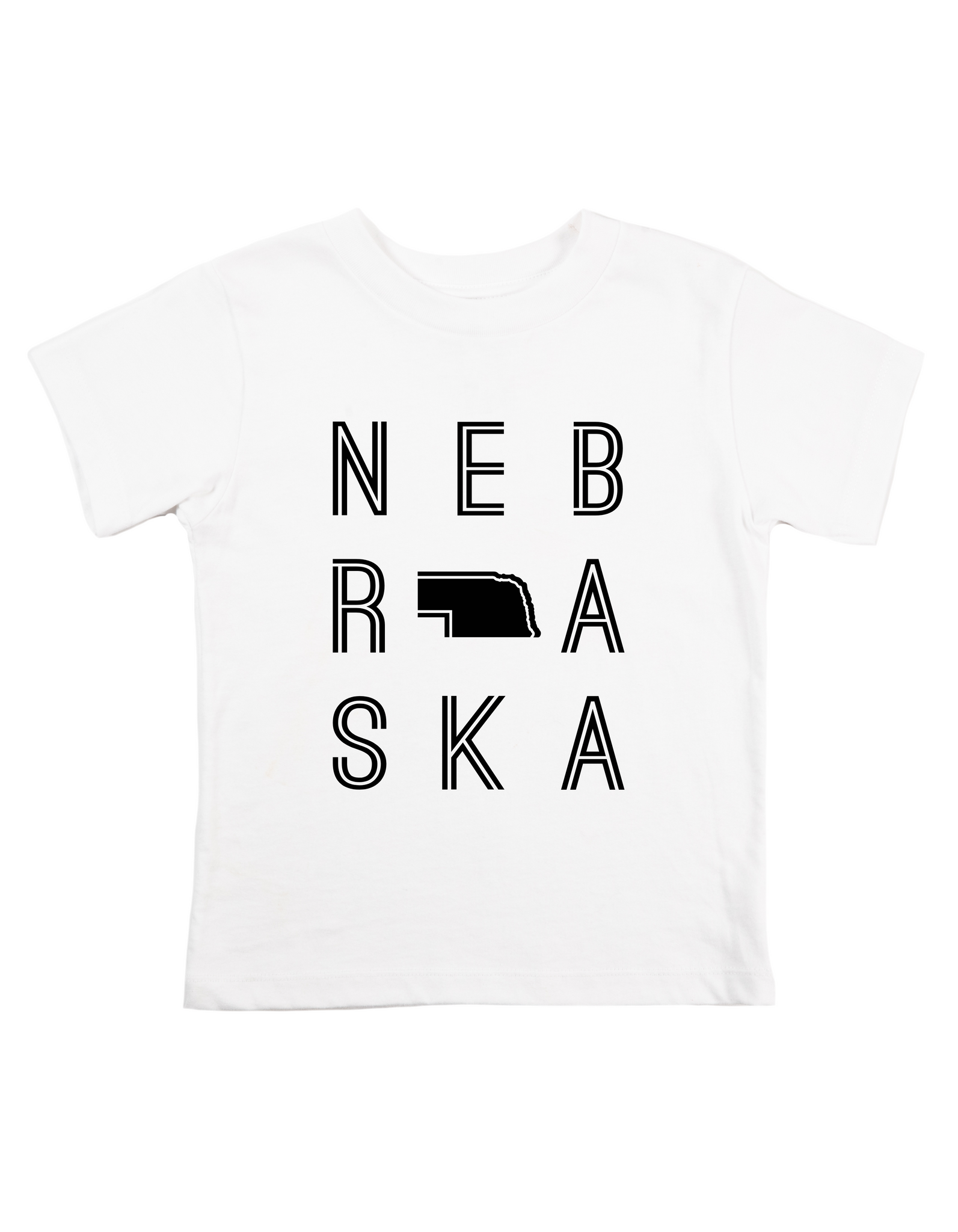 Nebraska - toddler white tee