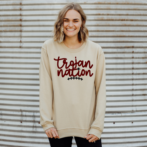 Trojan nation - adult sweatshirt