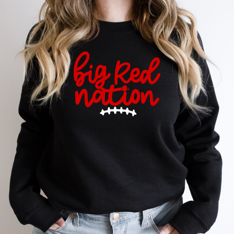 Big red nation sweater - adult