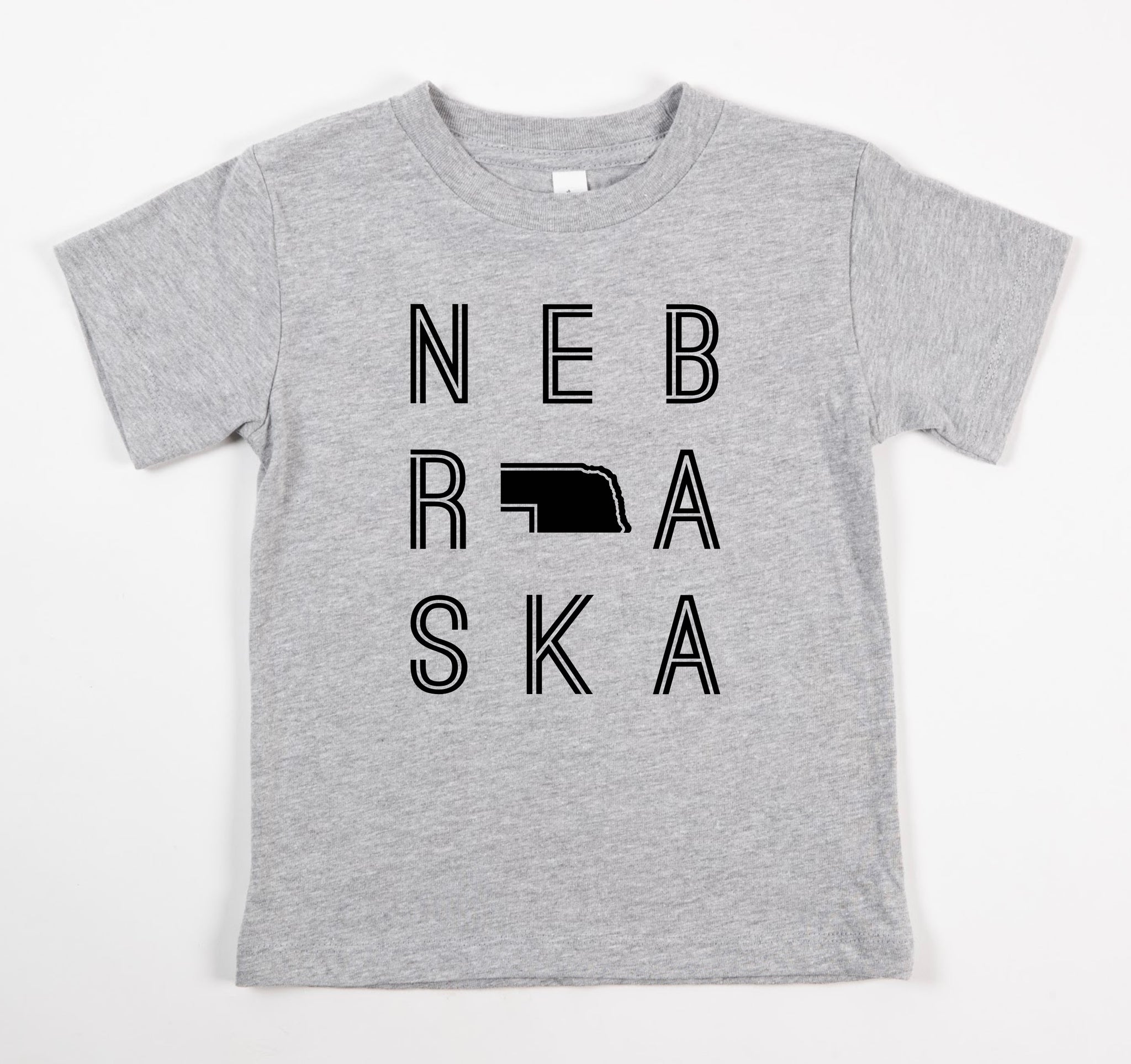Nebraska- toddler grey tee