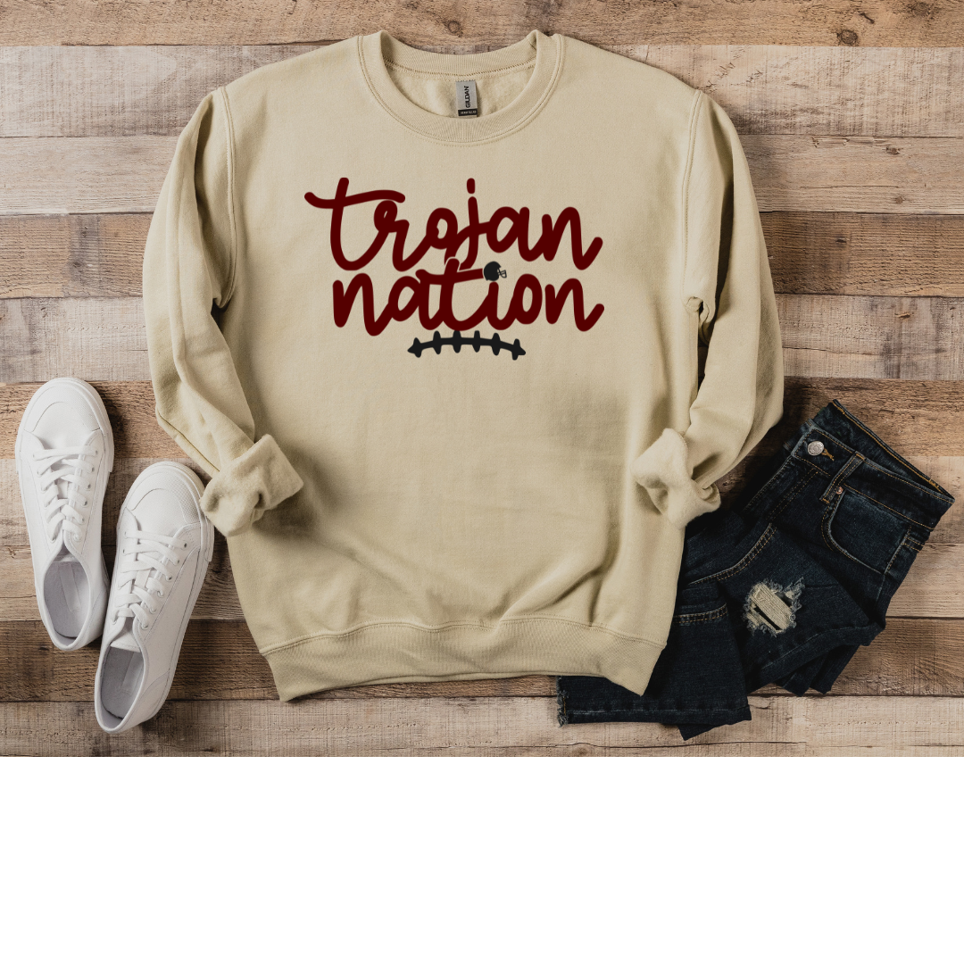 Trojan nation - adult sweatshirt