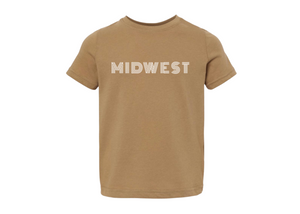 Tan Midwest Toddler Tee