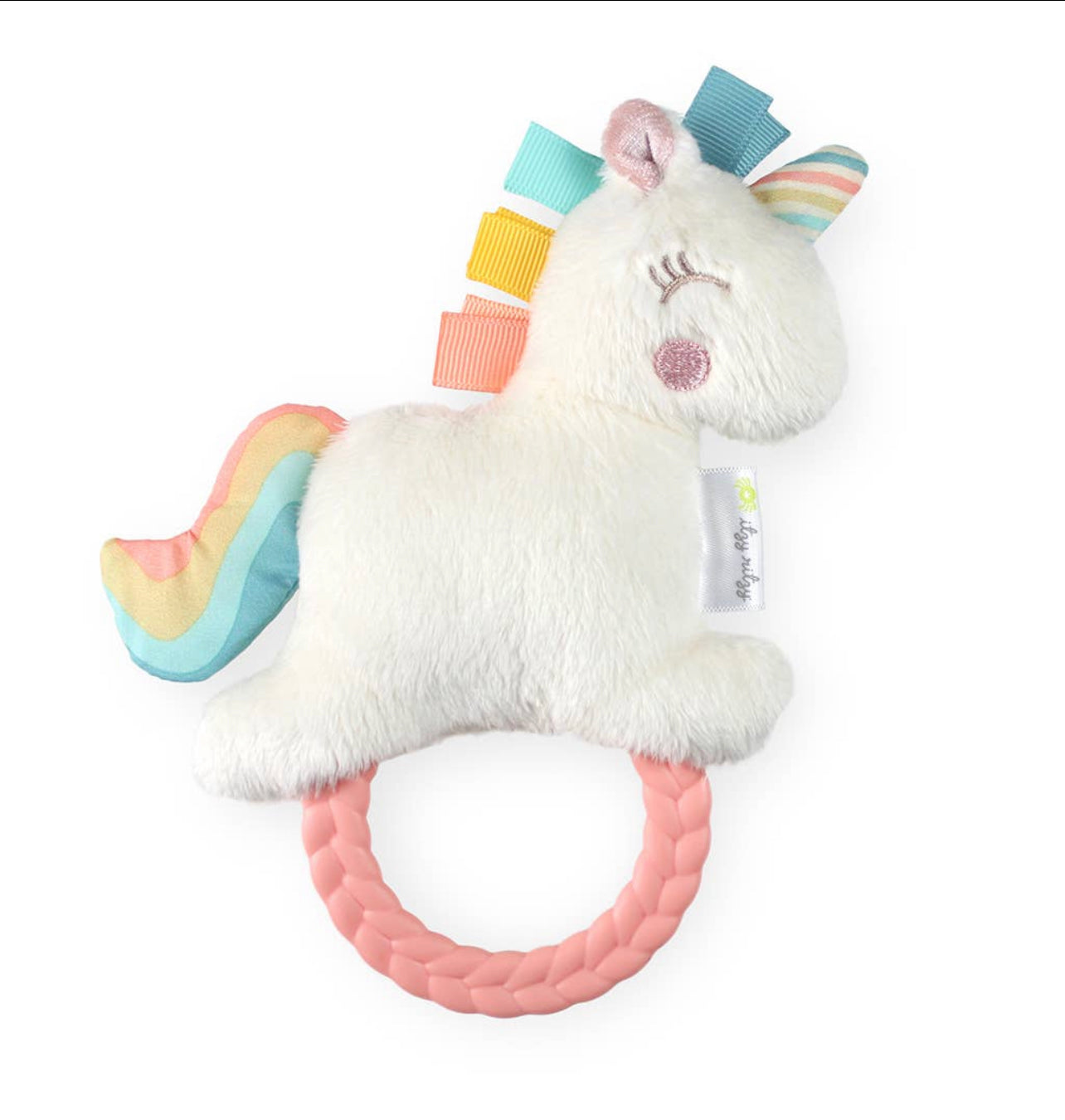 Unicorn Ritzy Rattle Pal™ Plush Rattle with Teether