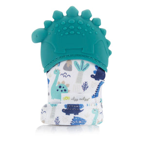 Teal Dino Itzy Mitt™ Teething Mittens