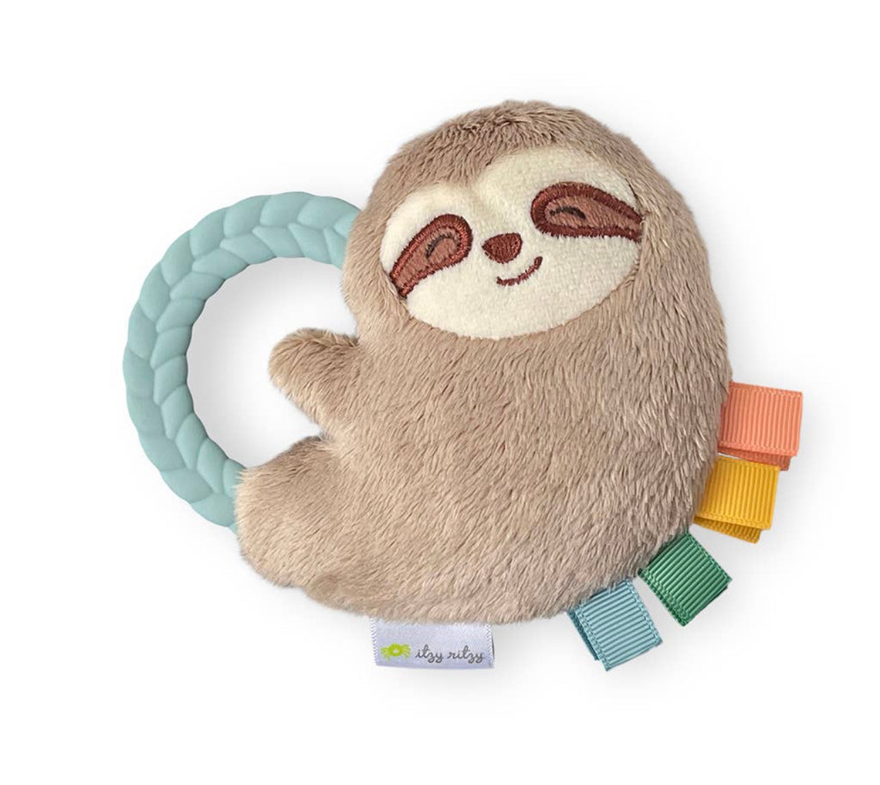 Sloth Ritzy Rattle Pal™ Plush Rattle with Teether