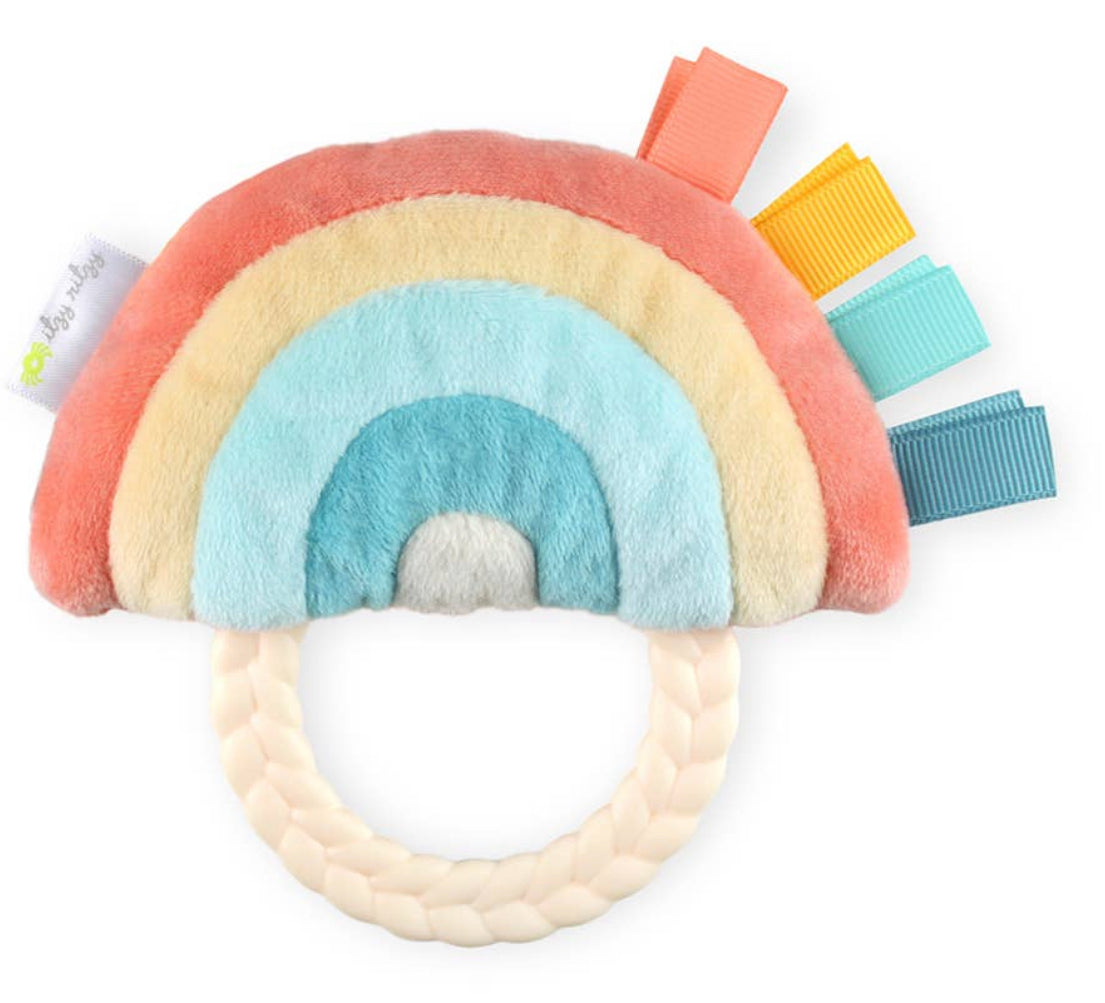 Rainbow Ritzy Rattle Pal™ Plush Rattle with Teether