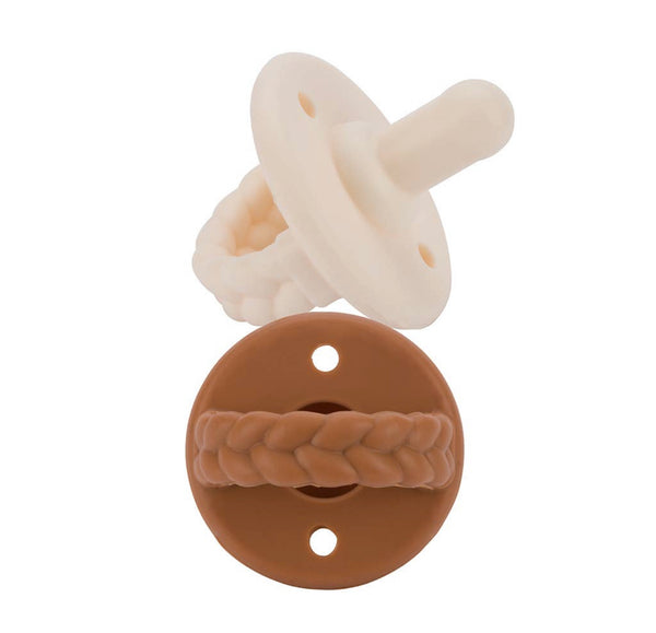 Coconut/Toffee Sweetie Soother Pacifier Set