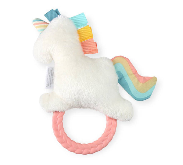 Unicorn Ritzy Rattle Pal™ Plush Rattle with Teether