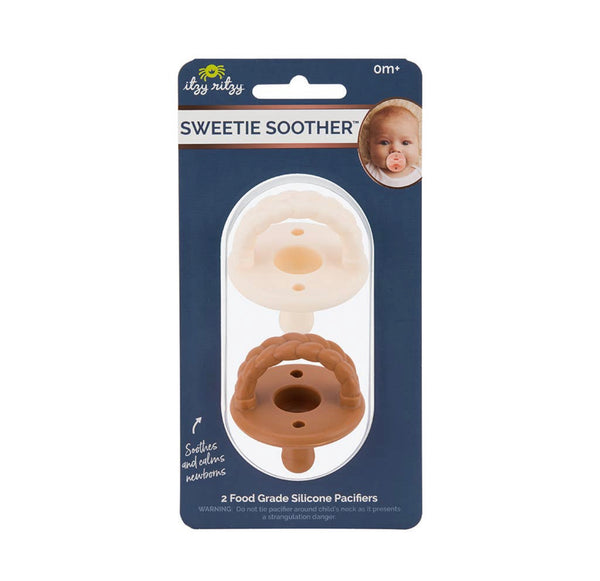 Coconut/Toffee Sweetie Soother Pacifier Set